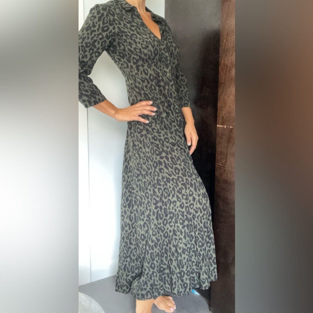 Zara Woman Leopard Maxi dress.